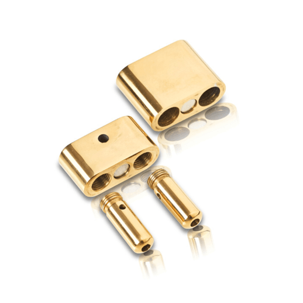 Poppers Inhalator Double Steel Titanium Gold