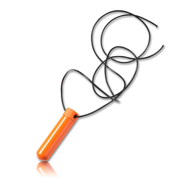 Poppers Inhalator Single Edelstahl Orange