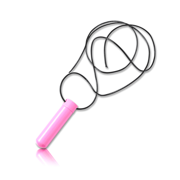 Poppers Inhalator Single Edelstahl Pink